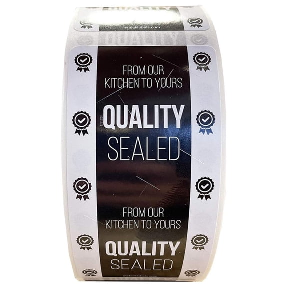 Tamper Evident Labels - Quality Sealed Food Seal Stickers, 2 x 4 Inch, 500 Total, Writable Tamper Proof - Ideal for Secure Food Delivery