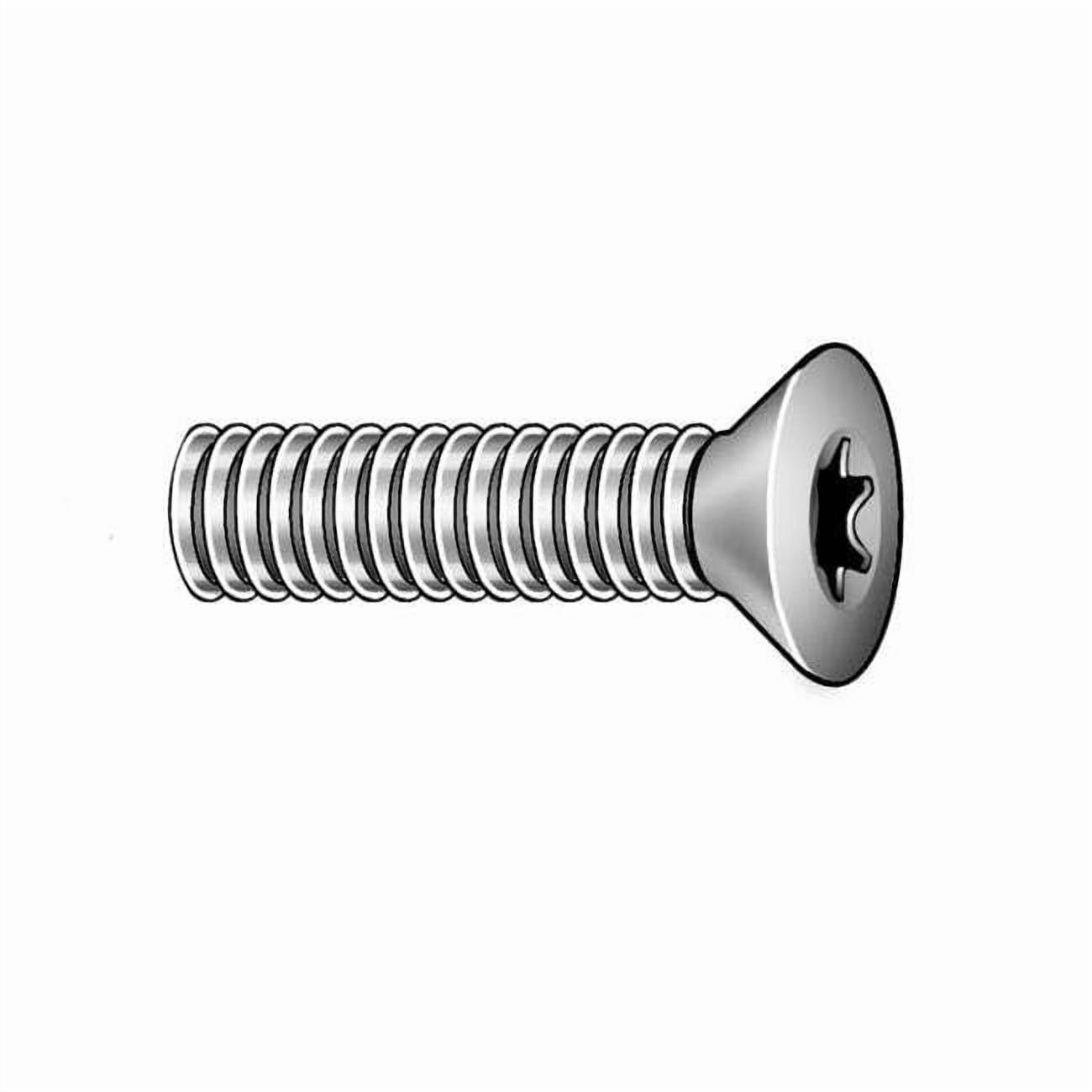 #8-32 x 1 in Torx Flat Machine Screw, Zinc Plated Steel, 100 PK 400640