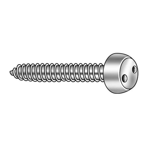 Tamper-Pruf Screws Sheet Metal Scrw,#8,18-8SS,2"L,PK25 121520