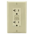 thumbnail image 1 of Tamper-Resistant Afci Receptacle With Led Indicator, 20 Amp, Ivory, 1 of 2