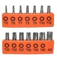 thumbnail image 1 of Tamper-proof Torx Bit Set, Precision Crafted For Security, Advanced Steel Construction, Ideal For Automotive And Home Repairs, Includes T5 To T40 Security Tamper Resistant Star, 1 of 5
