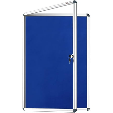 Tamperproof Lockable Noticeboard Class 1 Aluminium Framed 36x24 Inches