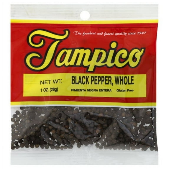Tampico Whole Black Peppercorns, 1 oz