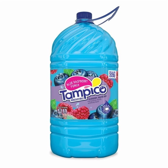 Tampico Blue Raspberry Fruit Punch Juice Drink, 1gal  Refreshing Sweetened Beverage