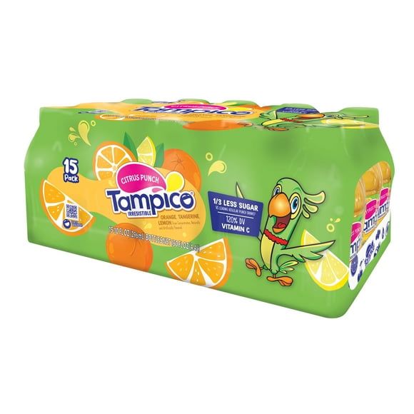 Tampico Citrus Punch, Orange Tangerine Lemon Juice Drink 10 fl oz 15 pack