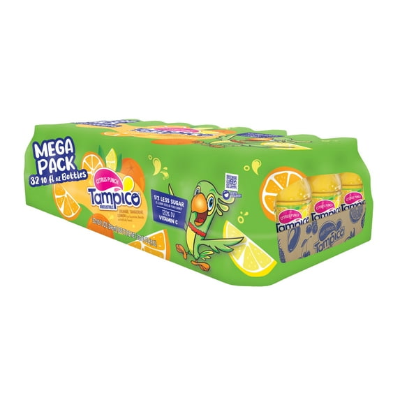 Tampico Citrus Punch, Orange Tangerine Lemon Juice Drink 10 fl oz 32 pack