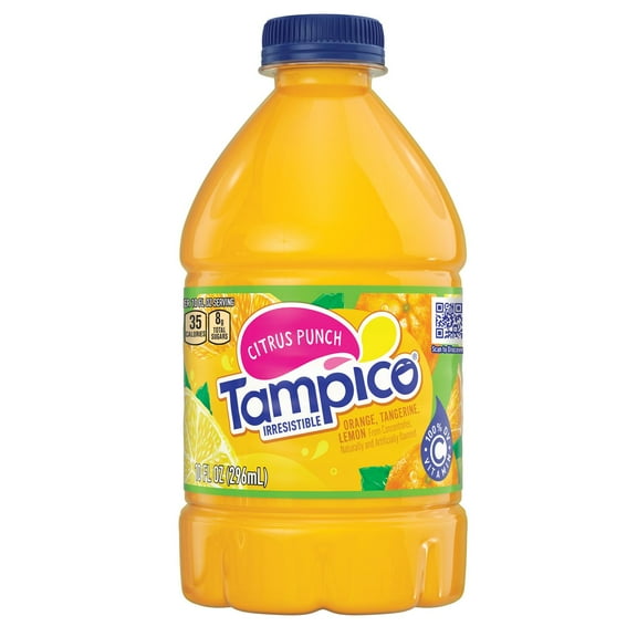 Tampico Citrus Punch Juice Drink, Orange Tangerine Lemon Flavor, 10 fl oz Bottle