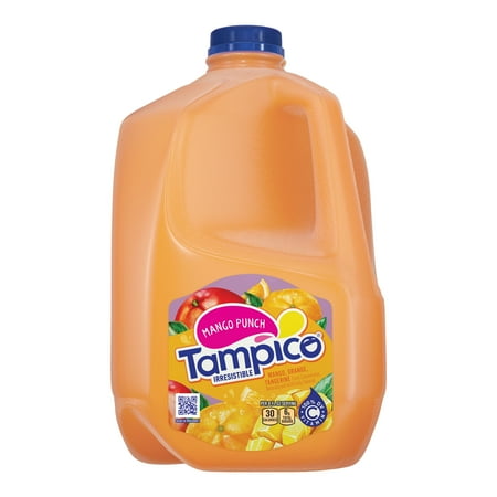 Tampico Mango Fruit Punch, Mango Orange Tangerine Juice Drink 1 Gallon.