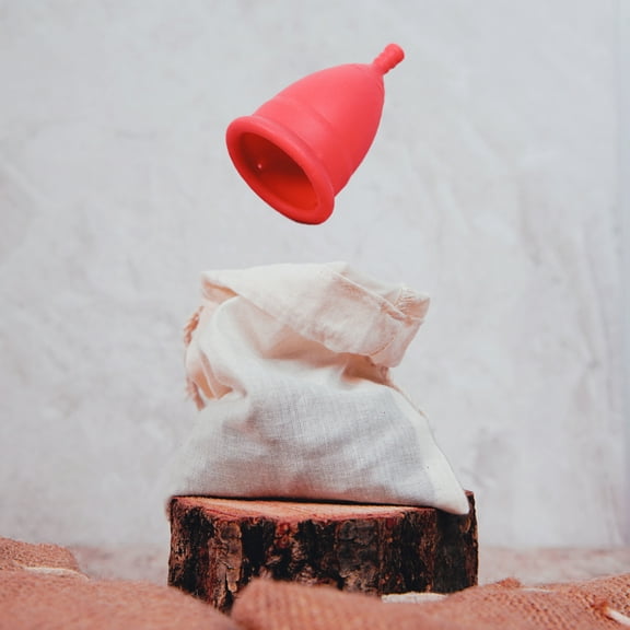 Tampon Tribe Reusable Menstrual Cup Always Leak Free Medium Pink