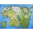 thumbnail image 1 of Tamriel Map - CANVAS OR PRINT WALL ART, 1 of 1