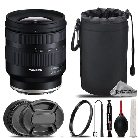 Tamron 11-20mm f/2.8 Di III-A RXD Lens for Sony E + UV Filter+ + Hood + Lens Pouch- Basic Kit
