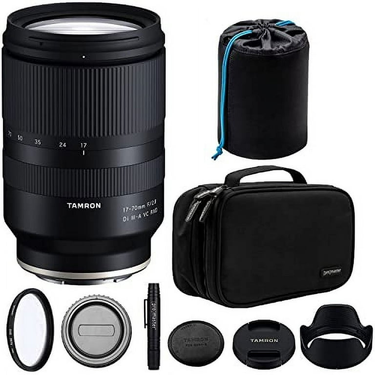  Tamron 17-70mm f/2.8 Di III-A VC RXD Lens for FUJIFILM with  Advanced Accessory and Travel Bundle (Tamron 6 Year USA Warranty)
