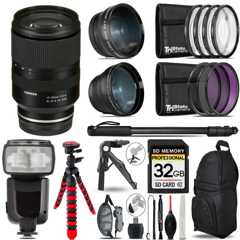 Tamron 17-70mm f/2.8 Di III-A VC RXD Lens for Sony E - 3 Lens Kit