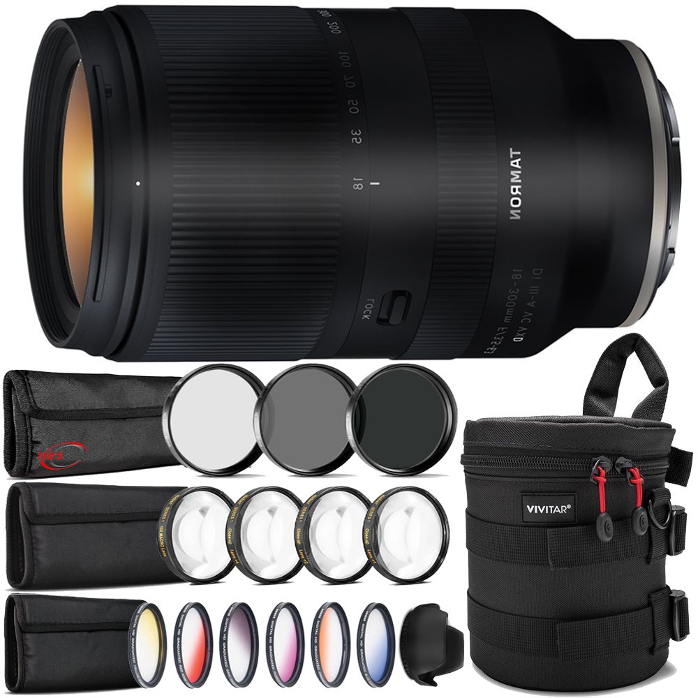 Objectif Tamron 18-300mm F/3.5-6.3 Di III-A VC VXD - Zoom Universel Pour Sony E APS-C