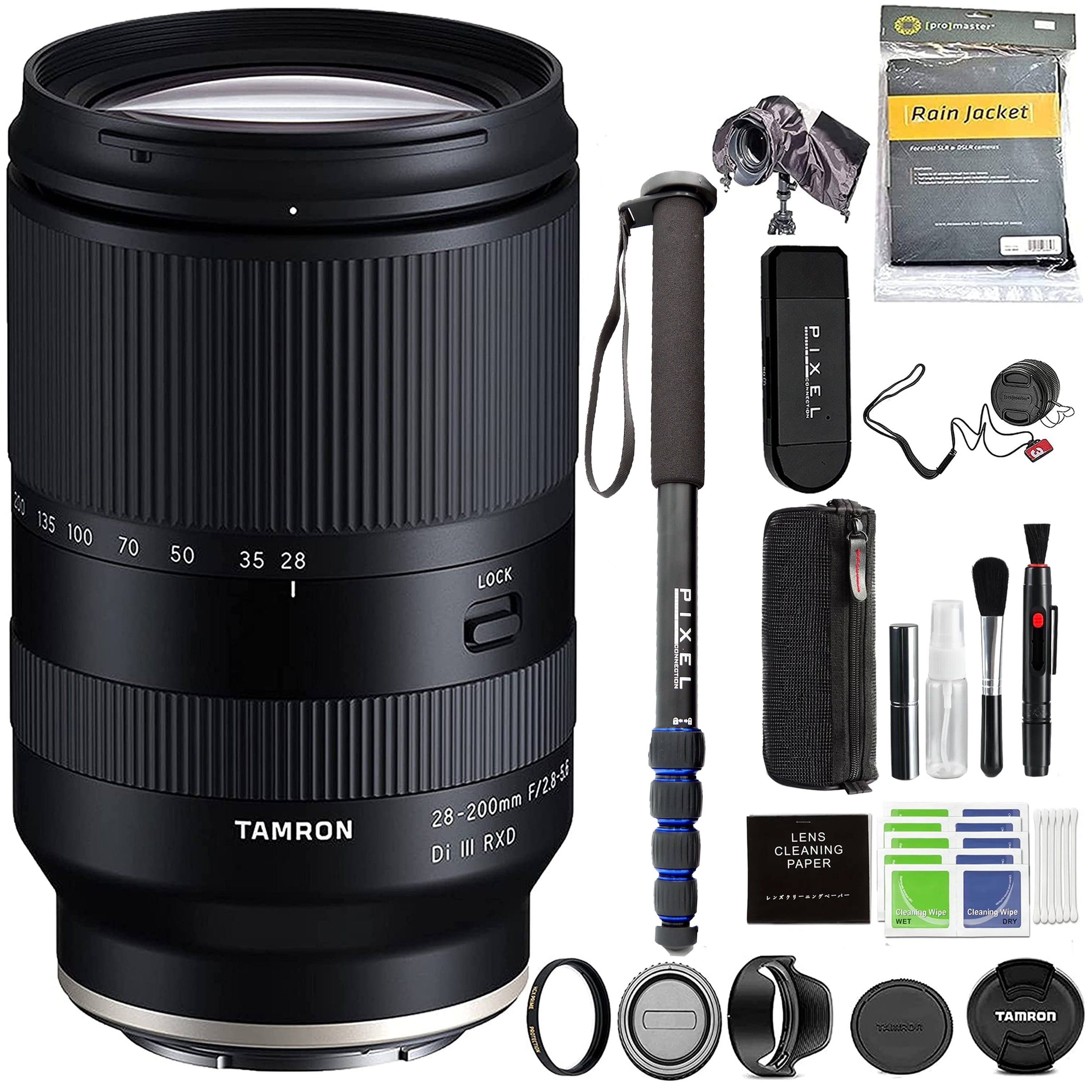 Tamron 28-200mm F/2.8-5.6 Di III RXD Lens for Sony Mirrorless Full  Frame/APS-C E-Mount Cameras (AFA071S700) Tamron 6 Year Limited USA Warranty  with ...