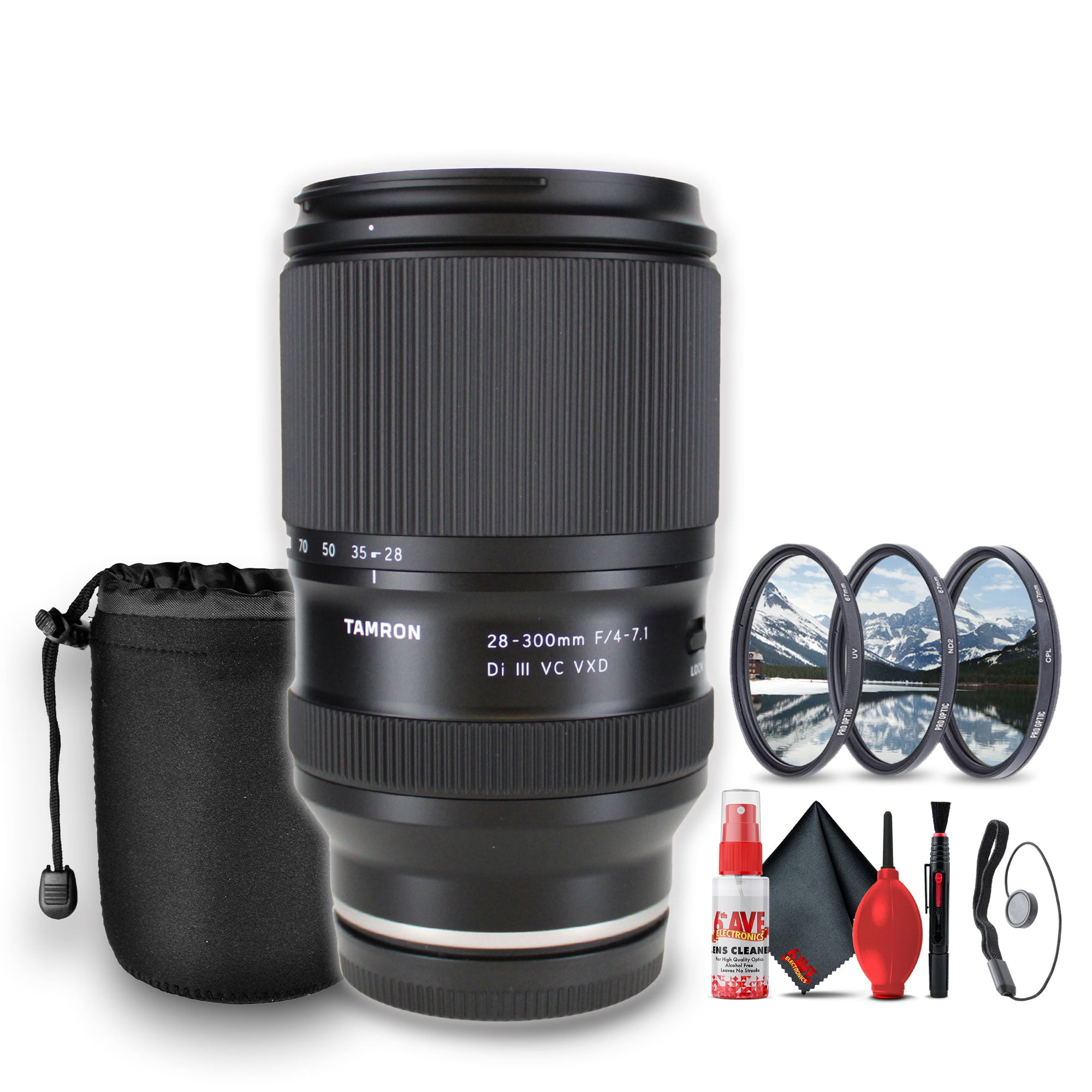 Tamron 28-300mm f/4-7.1 Di III VC VXD Lens for Sony E Bundle 