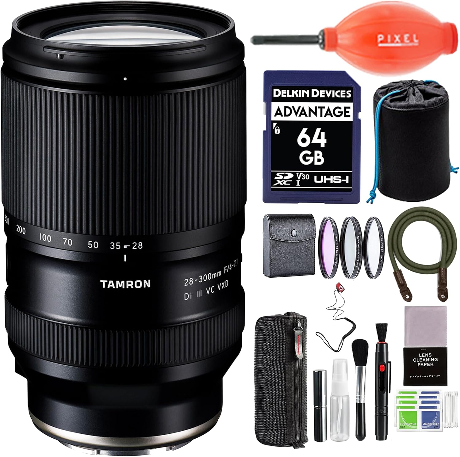 Tamron 28-300mm f/4-7.1 Di III VC VXD Lens for Sony E with Advance 