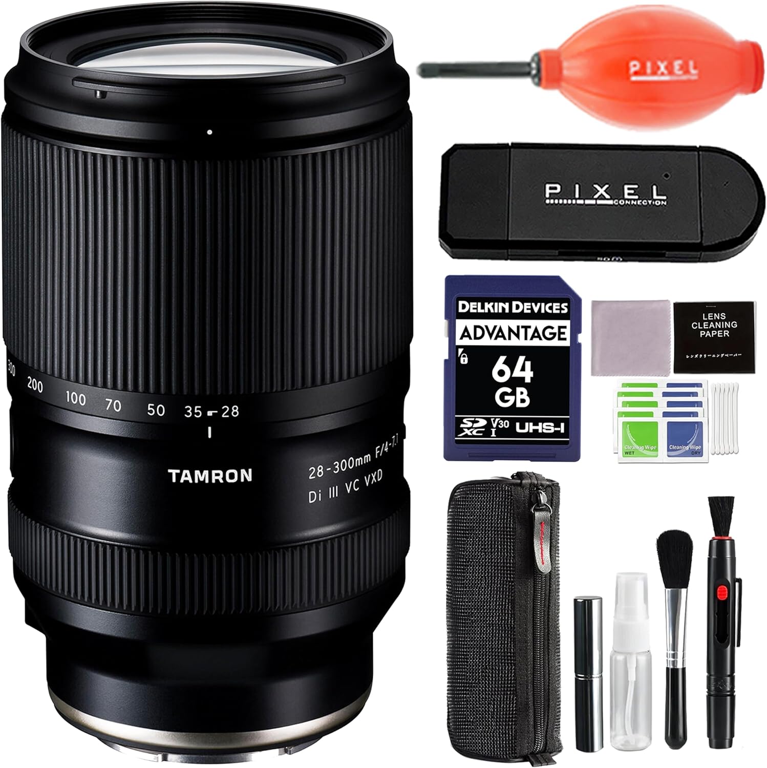 Tamron 28-300mm f/4-7.1 Di III VC VXD Lens for Sony E with Advance 