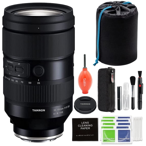Tamron 35-150MM F/2-2.8 Di iii Vxd Lens for Sony E with Advanced Accessory and Travel Bundle