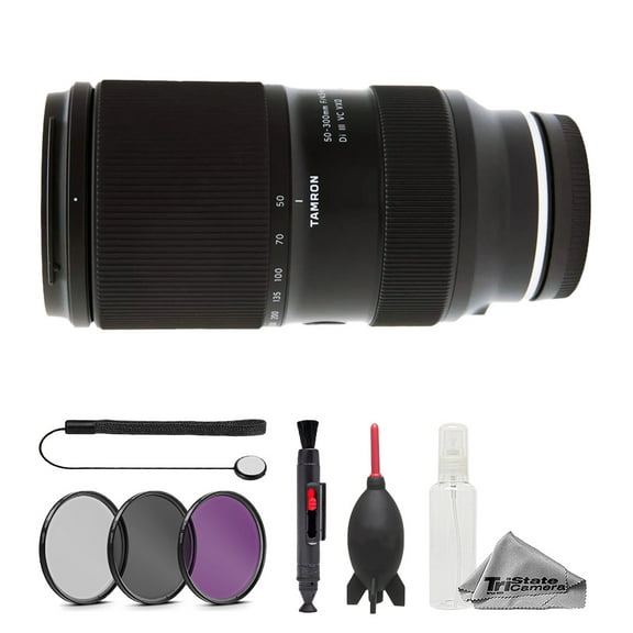 Tamron 50-300mm f/4.5-6.3 Di III VC VXD Lens - 7pc Essentials Bundle (International Version)
