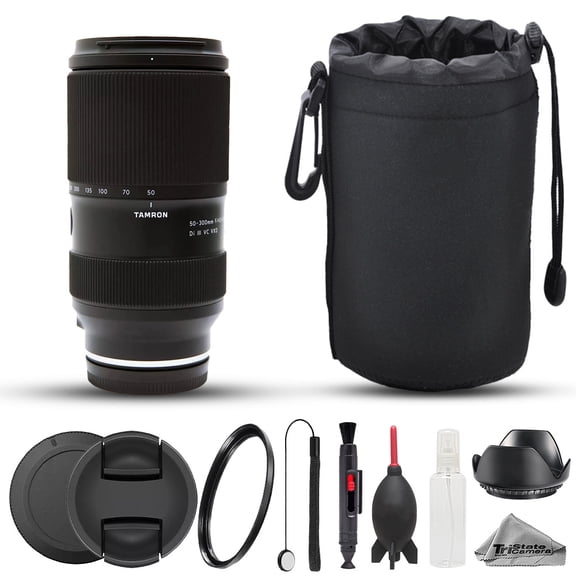 Tamron 50-300mm f/4.5-6.3 Di III VC VXD Lens - 8pc Starter Kit (International Version)