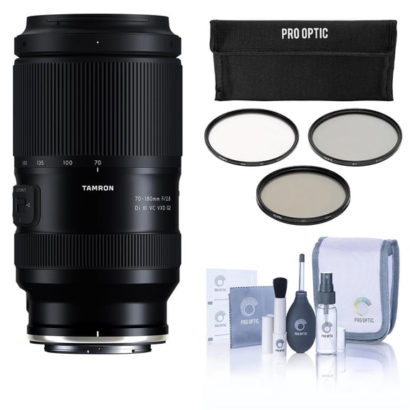 Tamron 70-180mm f/2.8 Di III VC VXD G2 Lens for Nikon Z, Bundle with 67mm Filter Kit, Pen Lens Cleaner and Cleaning Kit
