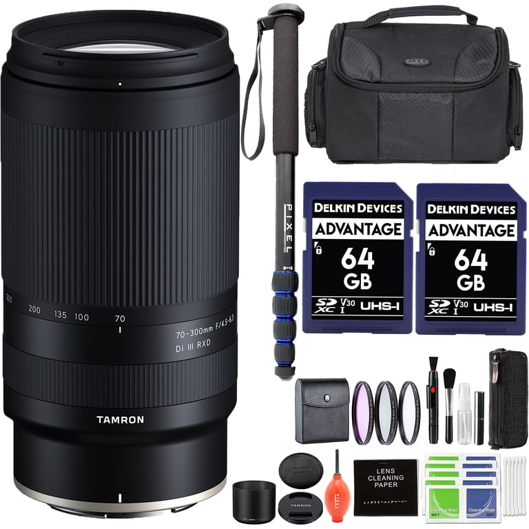 Tamron 70-300mm f/4.5-6.3 Di III RXD Lens for Nikon Z with Tamron 70-300mm f/4.5-6.3 Di III RXD Lens for Nikon Z with