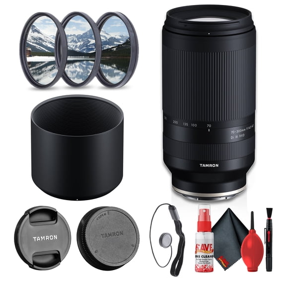 Tamron 70-300mm f/4.5-6.3 Di III RXD Lens for Sony E Bundle
