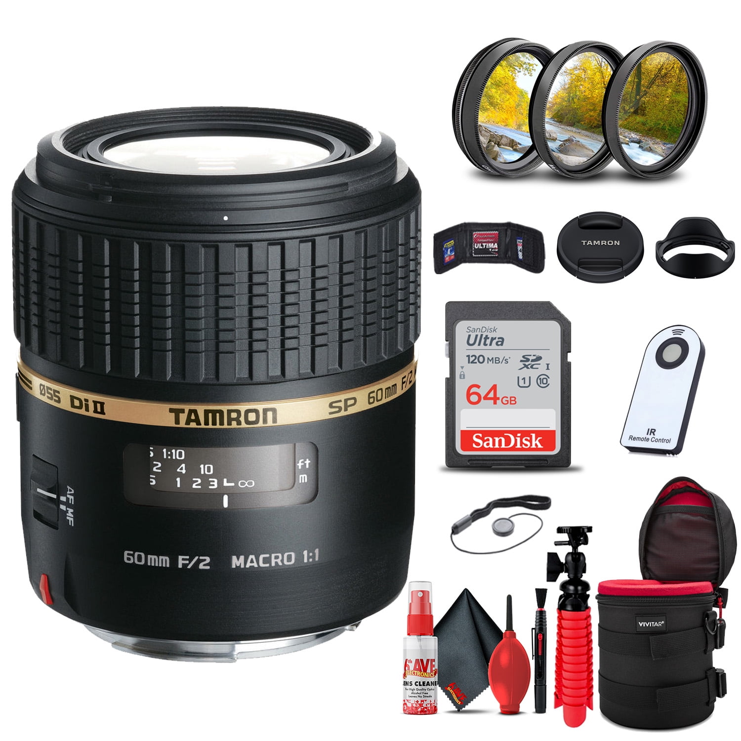 60mm SP AF II Tamron Di Macro LD 1:1 | Lens f⁄2 MACRO [IF] - (IF)