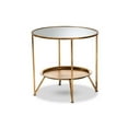 thumbnail image 1 of Tamsin Modern and Contemporary and Mirrored Glass Accent Table with Tray Shelf, 1 of 4