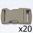 thumbnail image 1 of Tan 1/2 Inch Buckle - 20 pack - Great for Paracord, 1 of 1