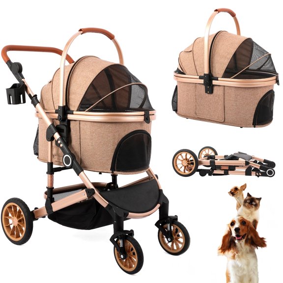 Tan 3-in-1 Pet for Medium Dogs and Cats Up to 50 Lbs