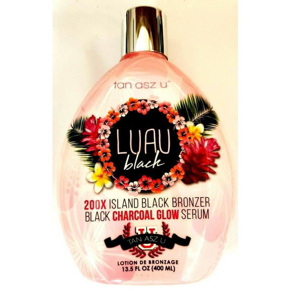 Tan Asz U LUAU BLACK Tanning Lotion 200X Island Black Bronzer. 13.5 oz