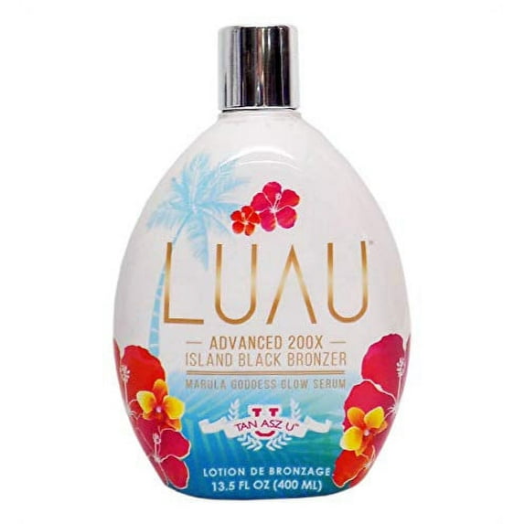 Tan Asz U Luau Island Black Bronzer, 13.5 Ounce tanning bed lotion (2 X BOTTLES)