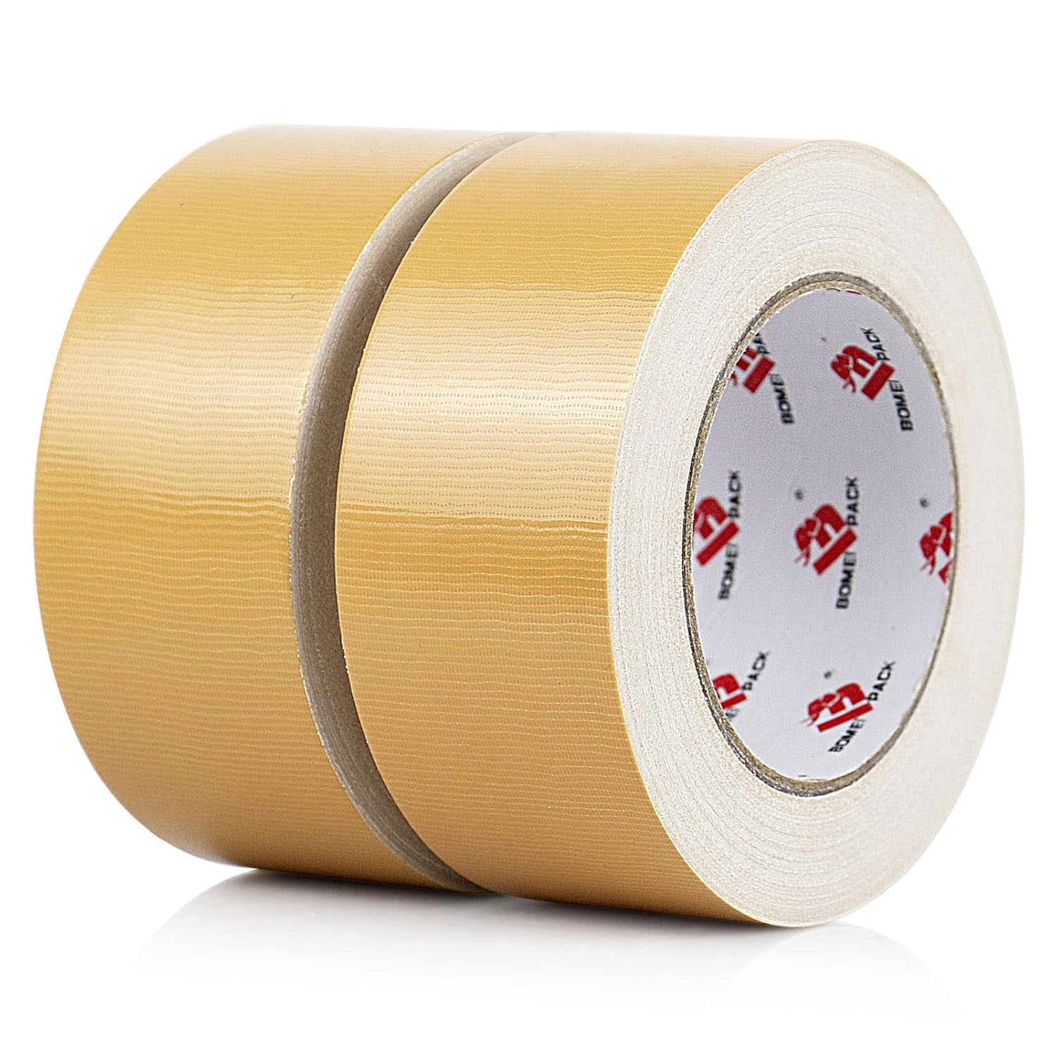 Tan Beige Duct Tape Heavy Duty,9 Mil Thickness,2 Inches x 30 Yards,Flexible,No Residue,Waterproof and Tear by Hand,Multi-Use Tan Duct Tape for Indoor & Outdoor Repairs
