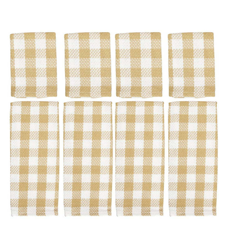 Checkered Design Cotton Dish Towels