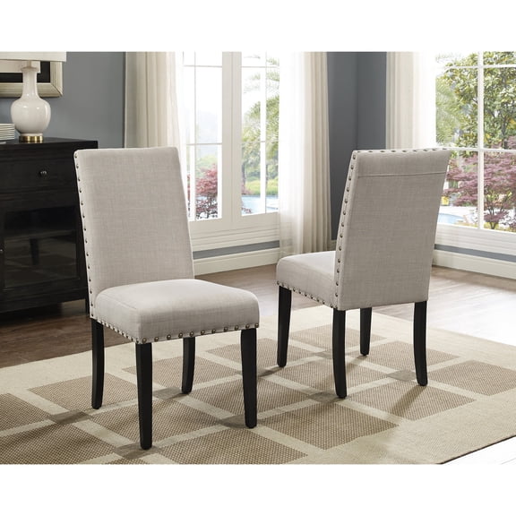 Tan Chairs with Nailhead Trim / Upgrade Your Dining Space