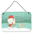 thumbnail image 1 of Tan Chihuahua Snowman Christmas Wall or Door Hanging Prints, 1 of 1