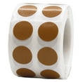 thumbnail image 1 of Tan Circle Dot Stickers | 0.5" Inch Round | 1000 Pack, 1 of 3