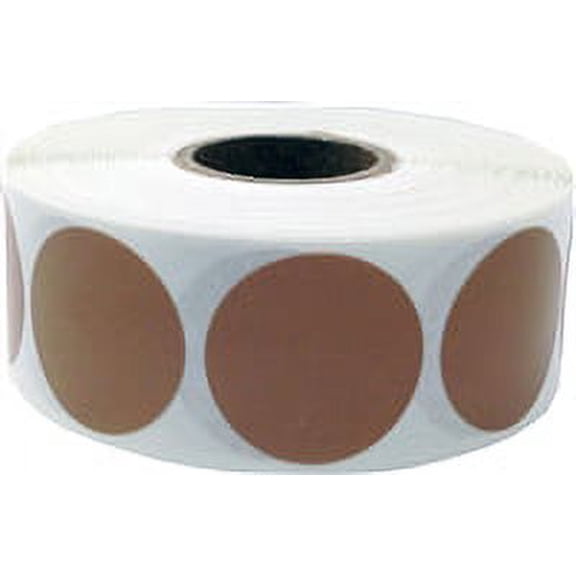 Tan Circle Dot Stickers | 1" Inch Round | 500 Pack