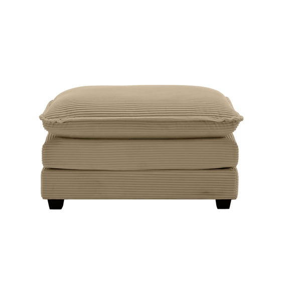 Tan Corduroy Ottoman for Sofas | Fits Different Decor Styles in Living Spaces | Ensures Comfort and Easy Assembly