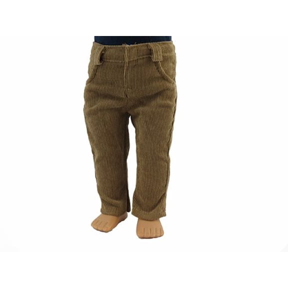 Tan Corduroy Pants for 18inch Dolls | American Fashion World