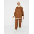 thumbnail image 1 of Tan - Crew neck - Tracksuit Set - Tavin, 1 of 6
