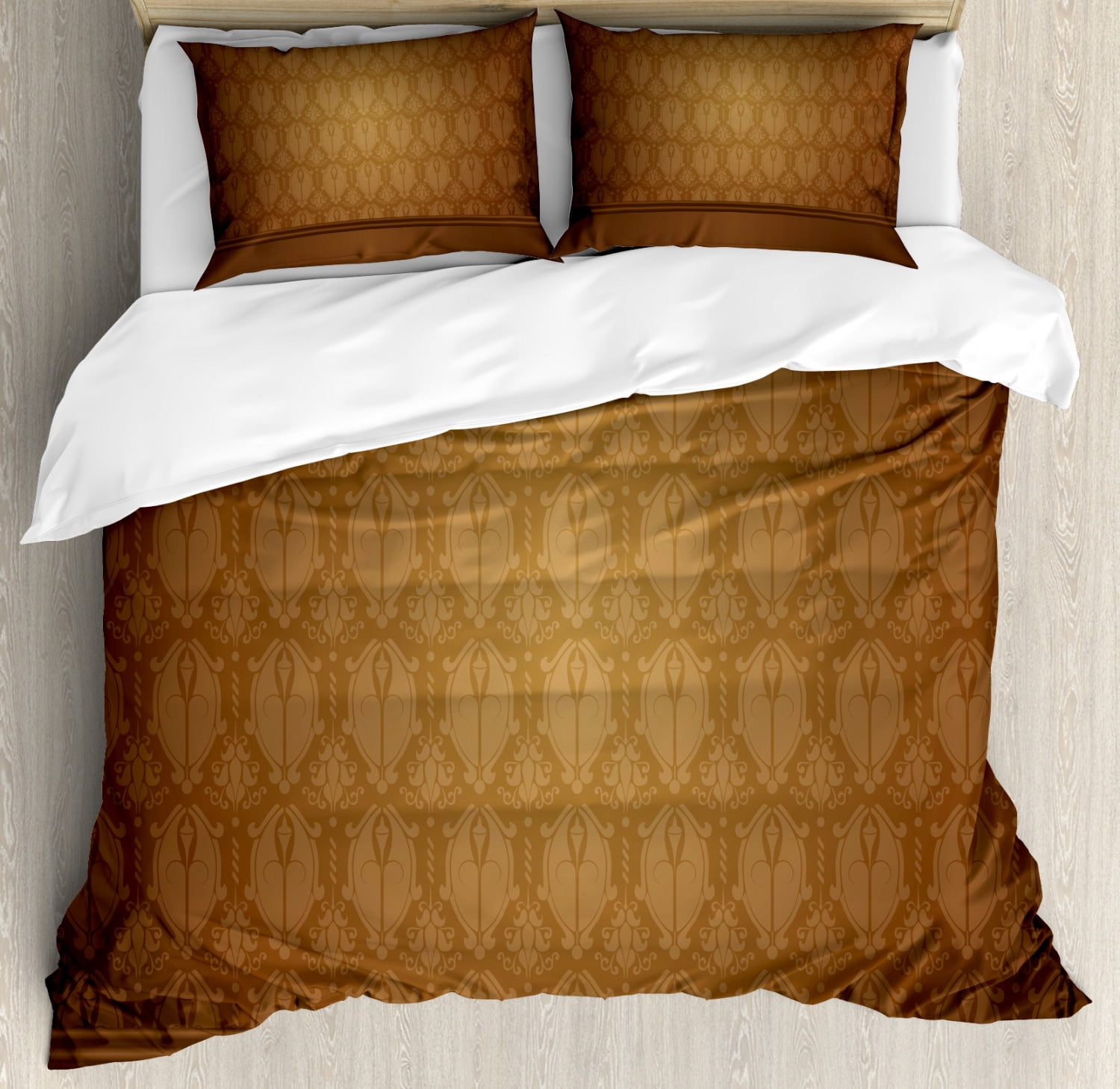 Ambesonne Traditional Damask Duvet Cover Set