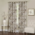 thumbnail image 1 of Tan Floral Window Curtain Panel: 50" x 63", Lined Blackout 8 Grommet Panel, 1 of 1