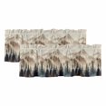 thumbnail image 1 of Tan Forest Curtain Valances for Windows, Kitchen Valance Window Treatments Panel 2 Pack, Trees Woods Vintage Natural Watercolor Rod Pocket Short Curtains for Bathroom Bedroom 42 x 18 Inch, 1 of 8