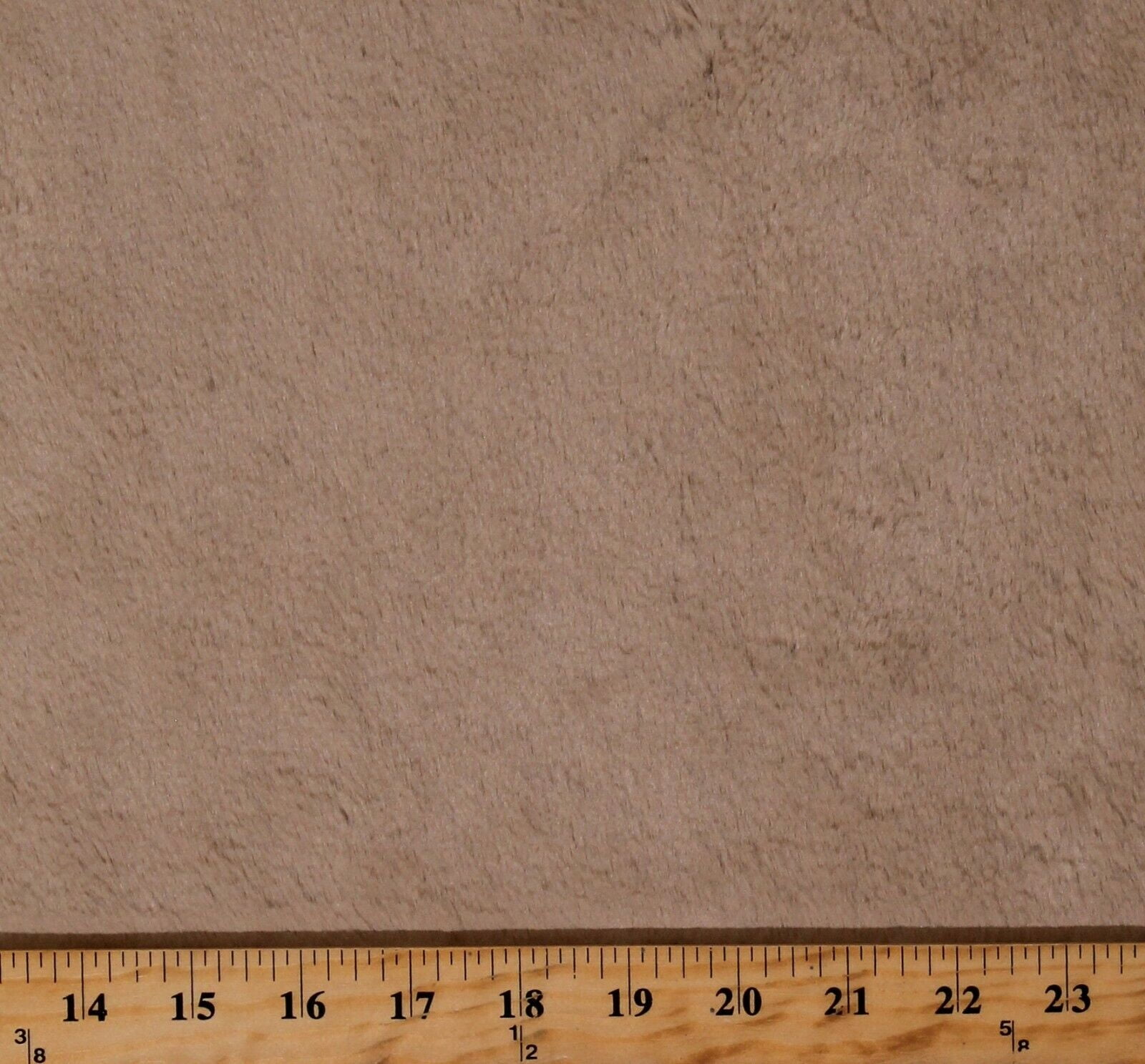 Tan Fur with Brown Faux Suede Reverse 60" Wide Polyester/Acrylic Blend Fabric by the Yard (7984S-11C-tan)