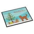 thumbnail image 1 of Tan Goldendoodle Christmas Tree Door Mat, 1 of 2