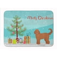 thumbnail image 1 of Tan Goldendoodle Christmas Tree Machine Washable Memory Foam Mat, 1 of 4