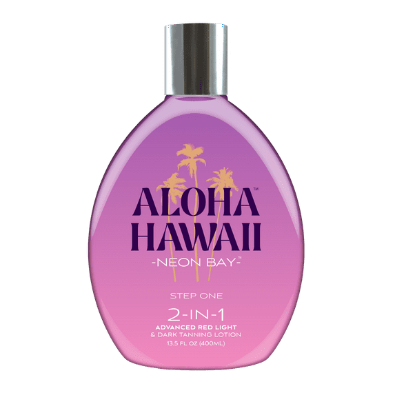 Tan Inc Aloha Hawaii Neon Bay 2-in-1 Red Light and Tanning Lotion 13.5oz